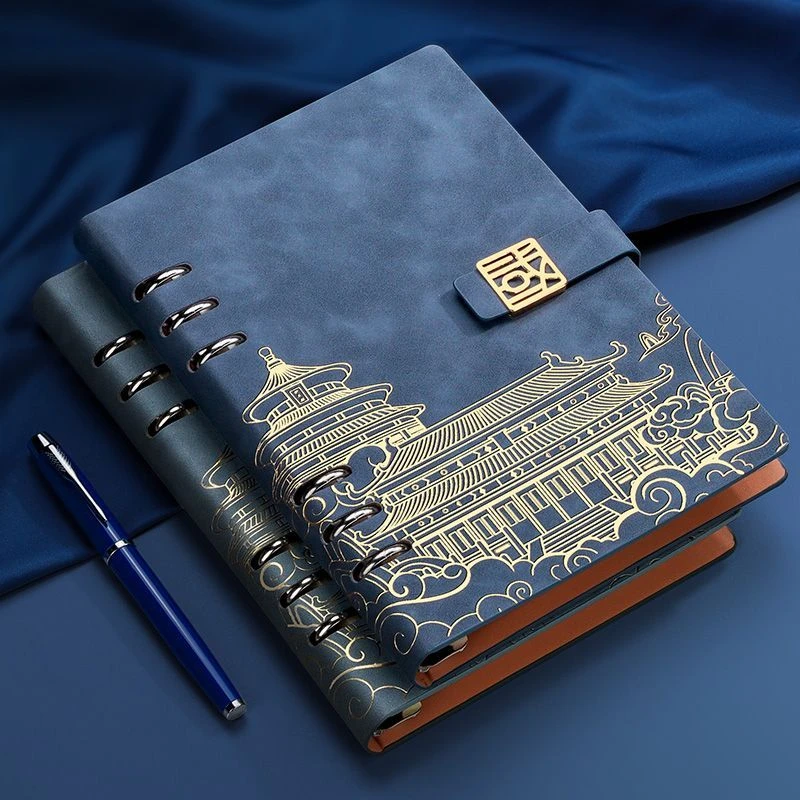 活页国潮a5笔记本可拆卸记录本商务办公本子日记本记事本高颜值