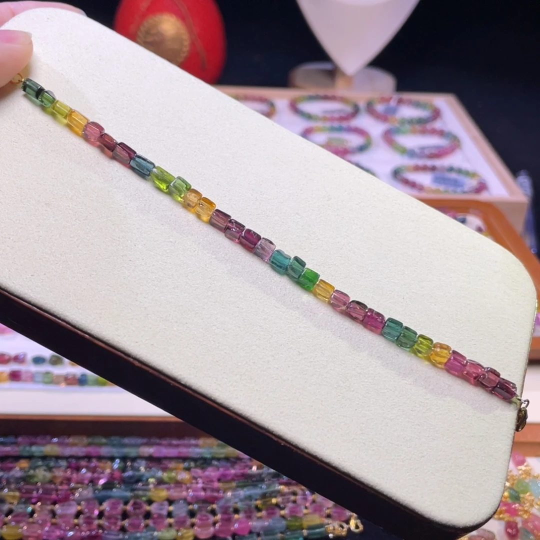 碧玺手链未镶嵌A7碧玺手链