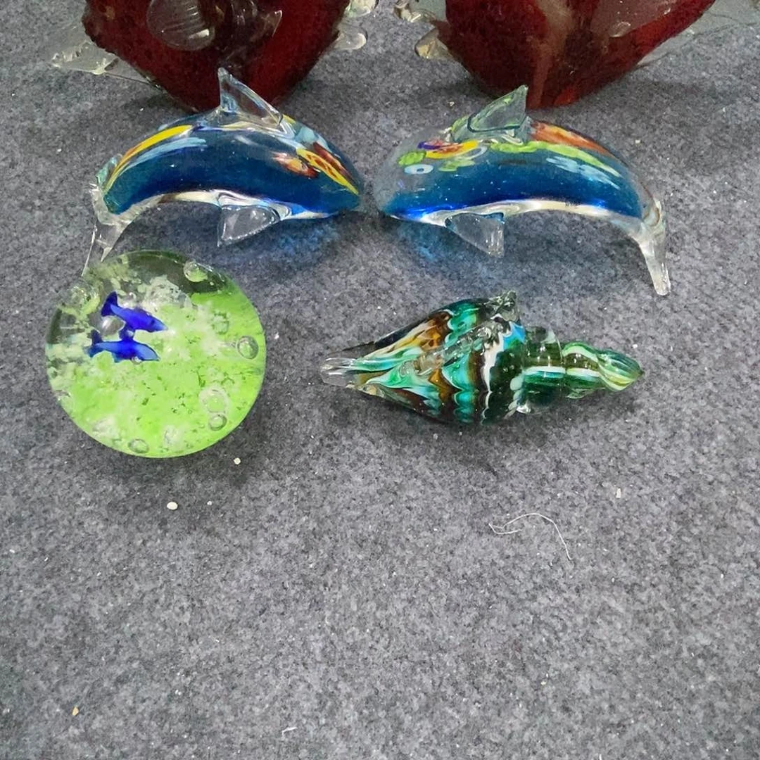 温***人琉璃海豚2个➕鱼球1个➕海螺1个