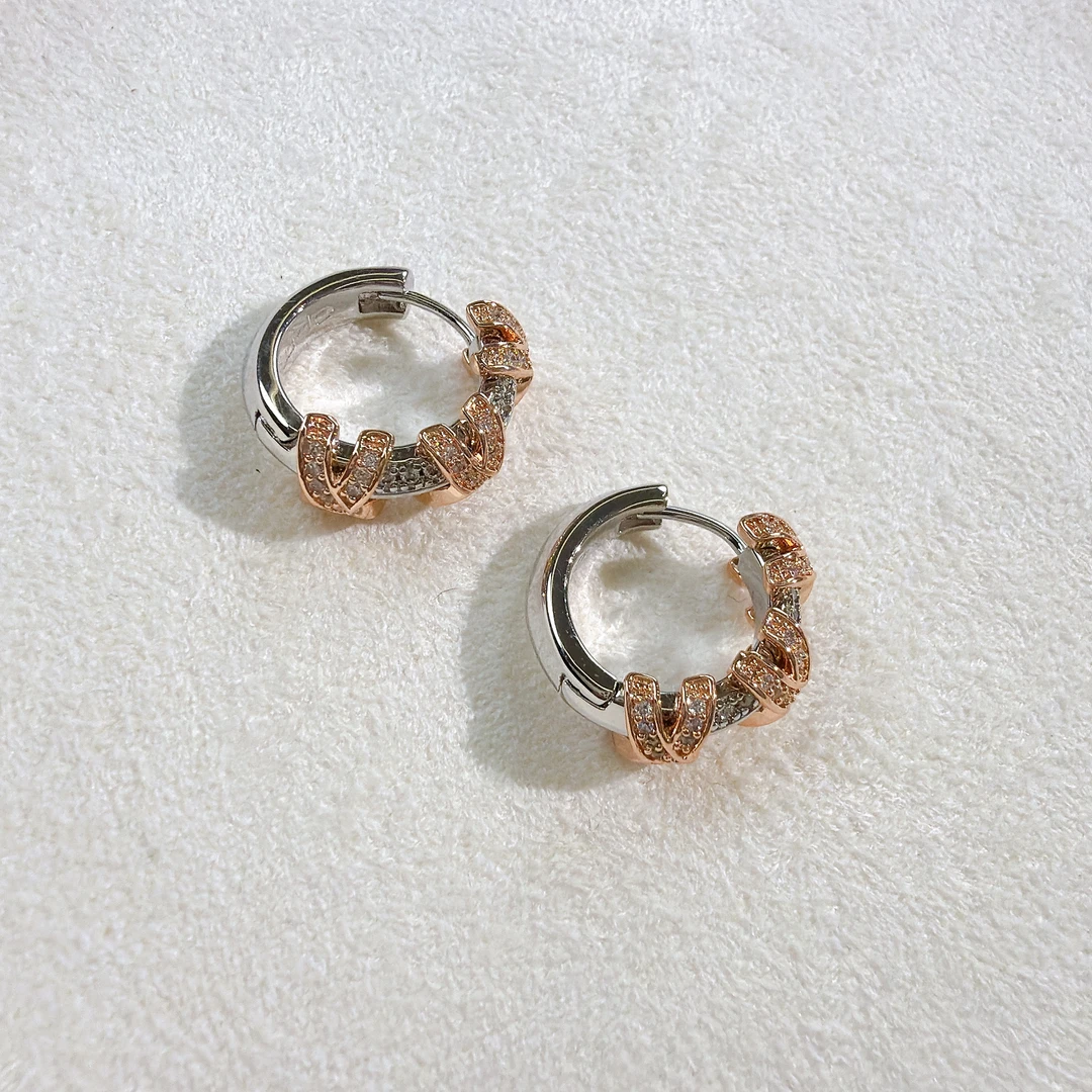 铜合金锆石耳饰 【AG•饰品】耳环AG00552