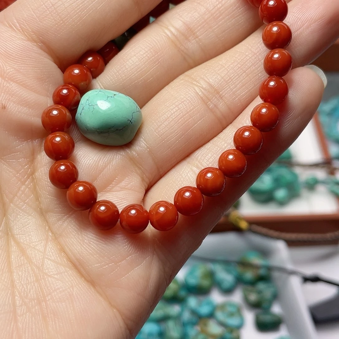 阳***光玛瑙/玉髓未镶嵌手链