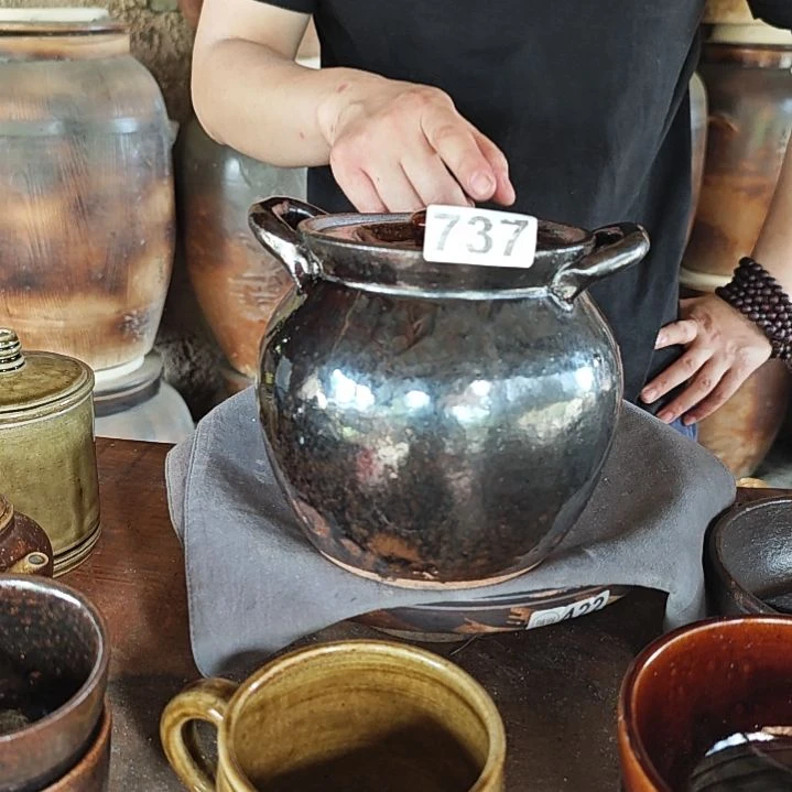 金***猫瓷片737罐子手工拉坯