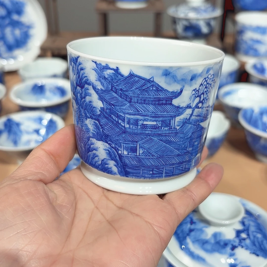 景德镇纯手绘荣天杯