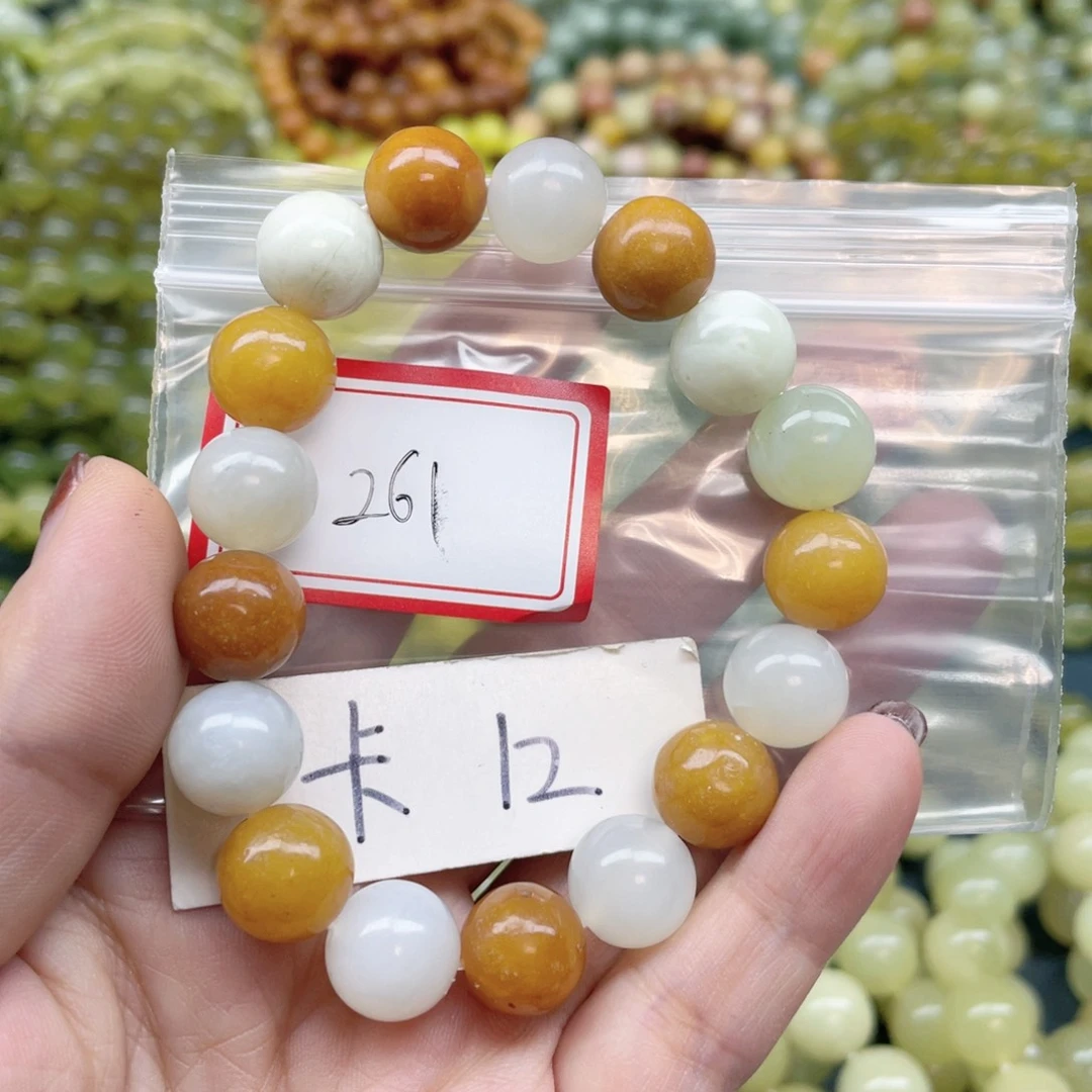 未镶嵌蛇纹石玉手串