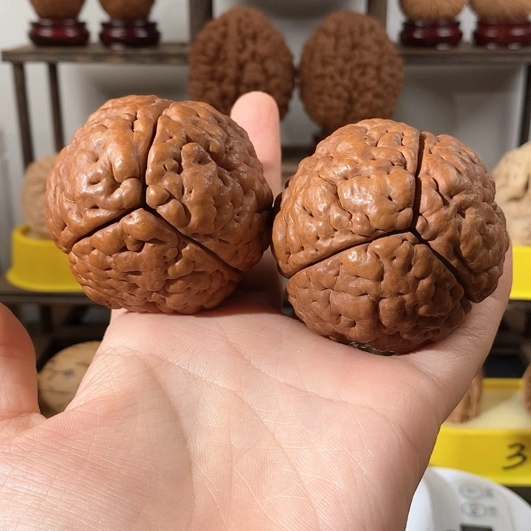 把件文玩核桃三瓣脑纹金刚5561