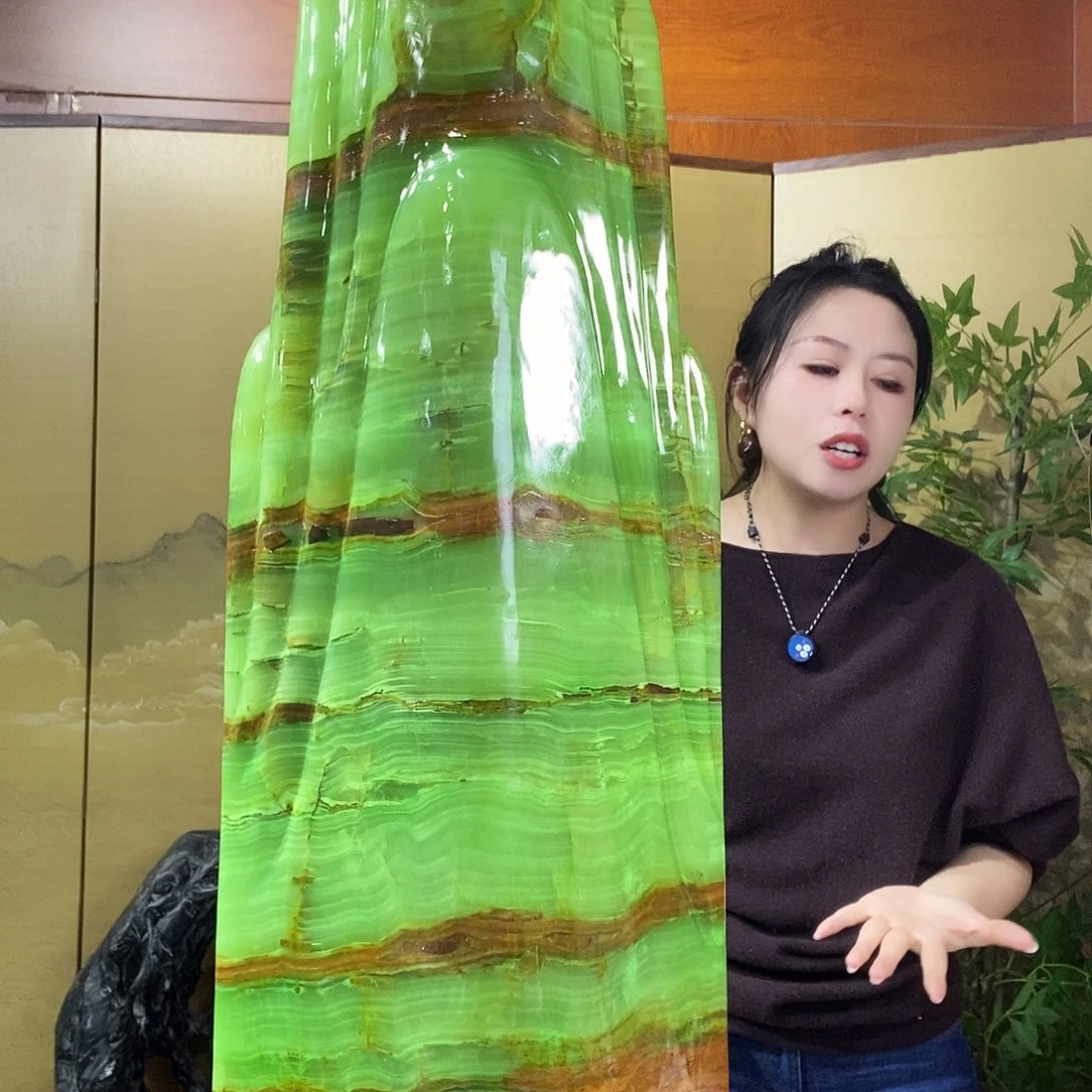 石材山水画作品摆件