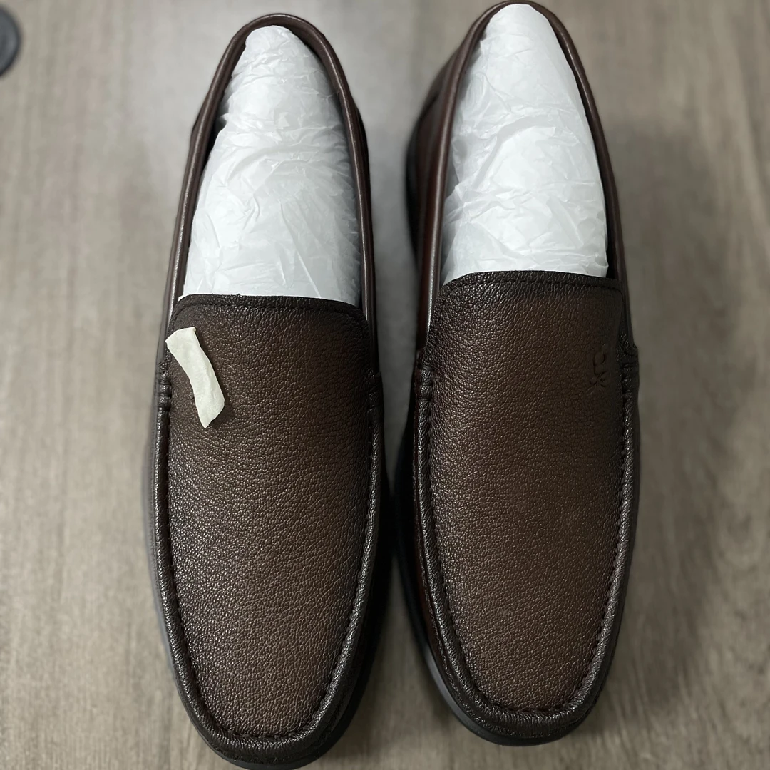 梦家男鞋 断码撤柜尾货 商务一脚蹬 头层牛皮材质 柔软舒适 P11