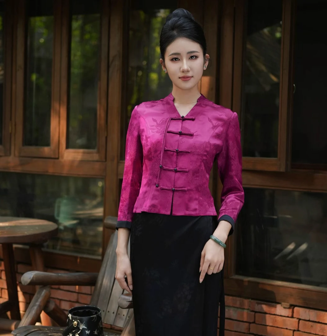玉家人【勐汐】桑蚕丝傣族服装改良服饰中国风民族风