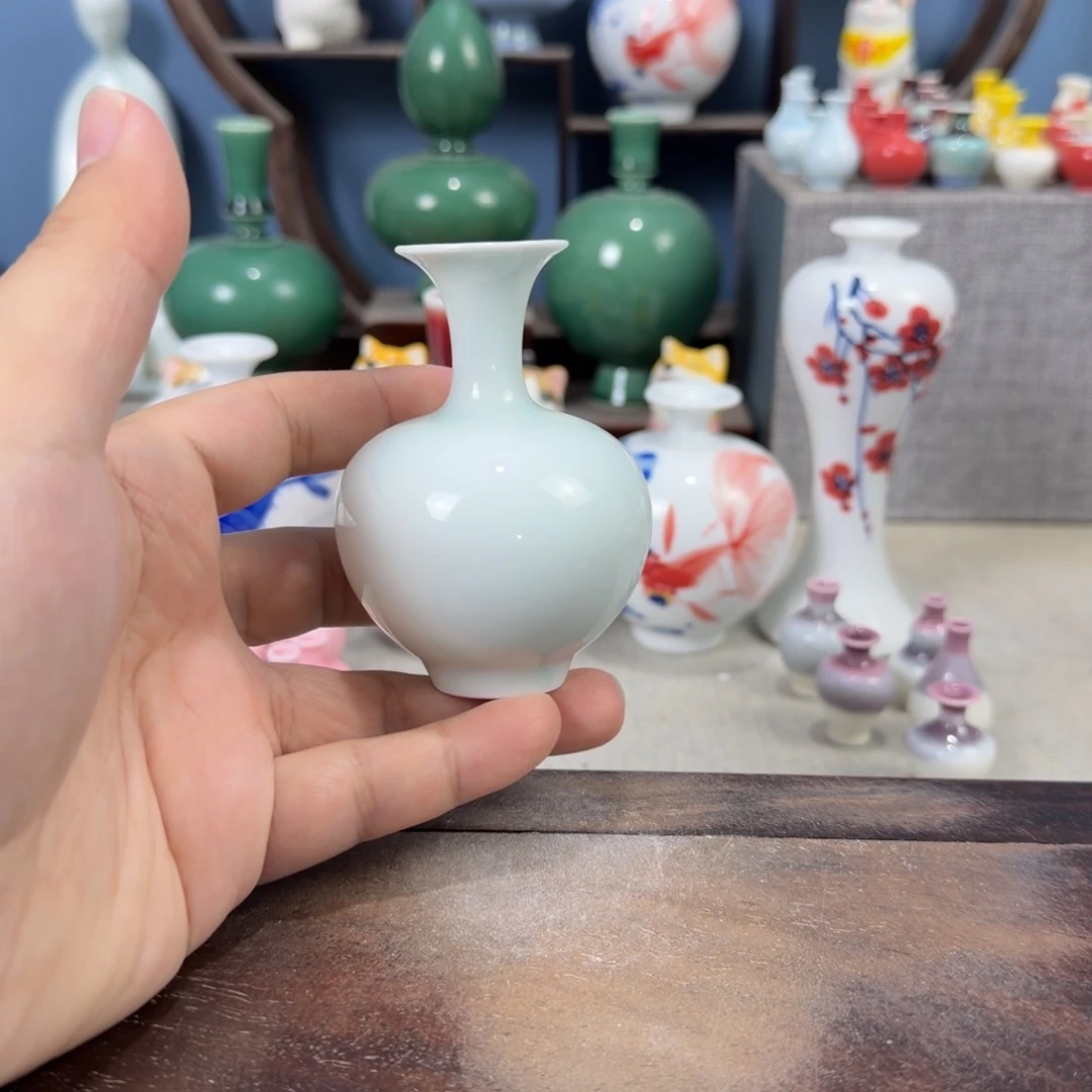 陶瓷手工小花器摆件
