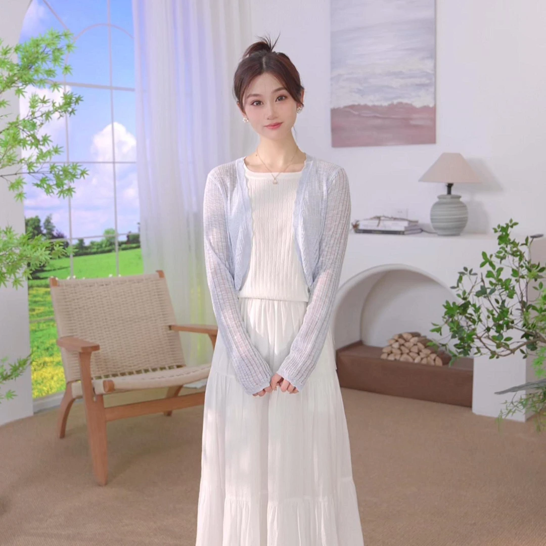 【欧若风新品】茵曼25夏季时尚舒适休闲百搭绣花圆领短袖针织衫女