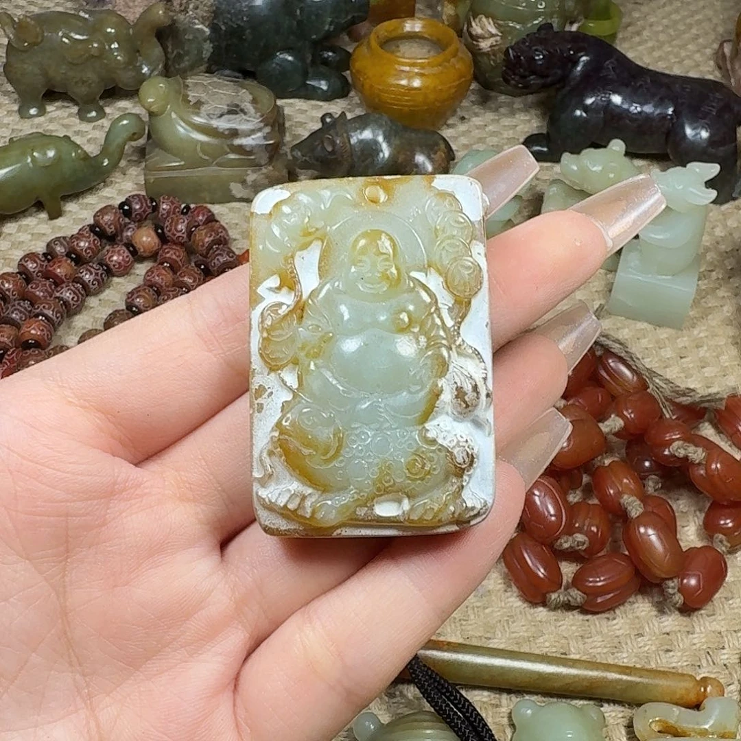 白玉菩提吊坠挂件