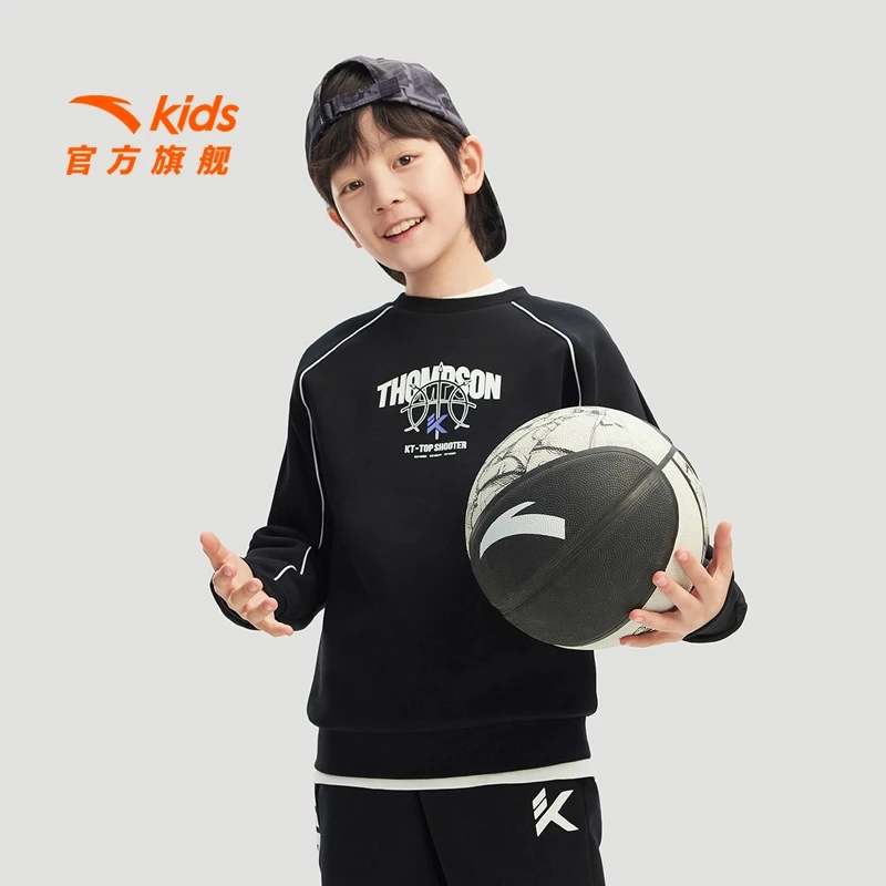 【KT系列】秋焕新安踏儿童都市假日风套头衫春夏运动卫衣/352511712