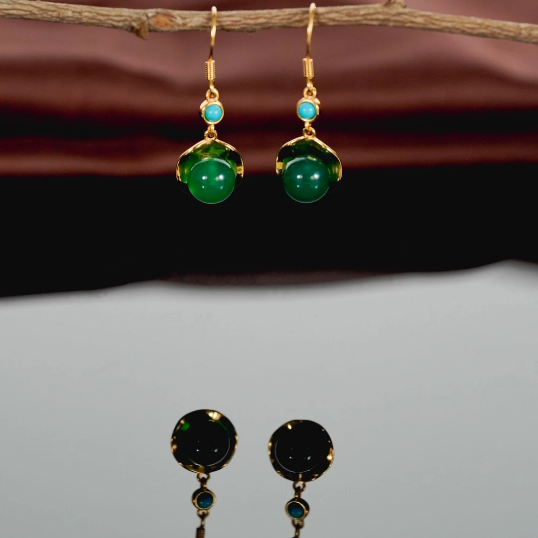 铜合金耳饰 百搭耳饰气质复古长款古风轻奢简约国风气质复古0227E