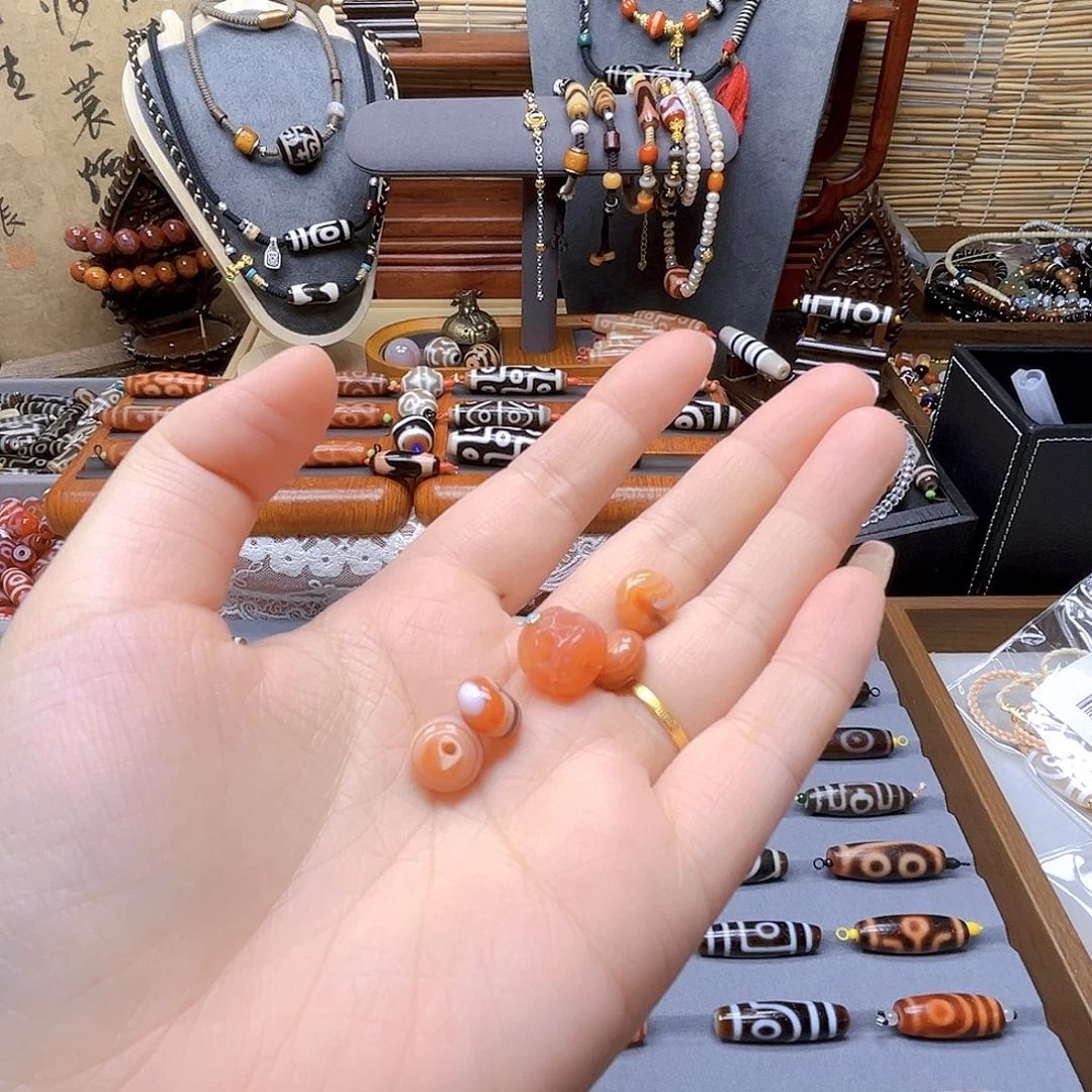 内***妈玛瑙/玉髓未镶嵌项链