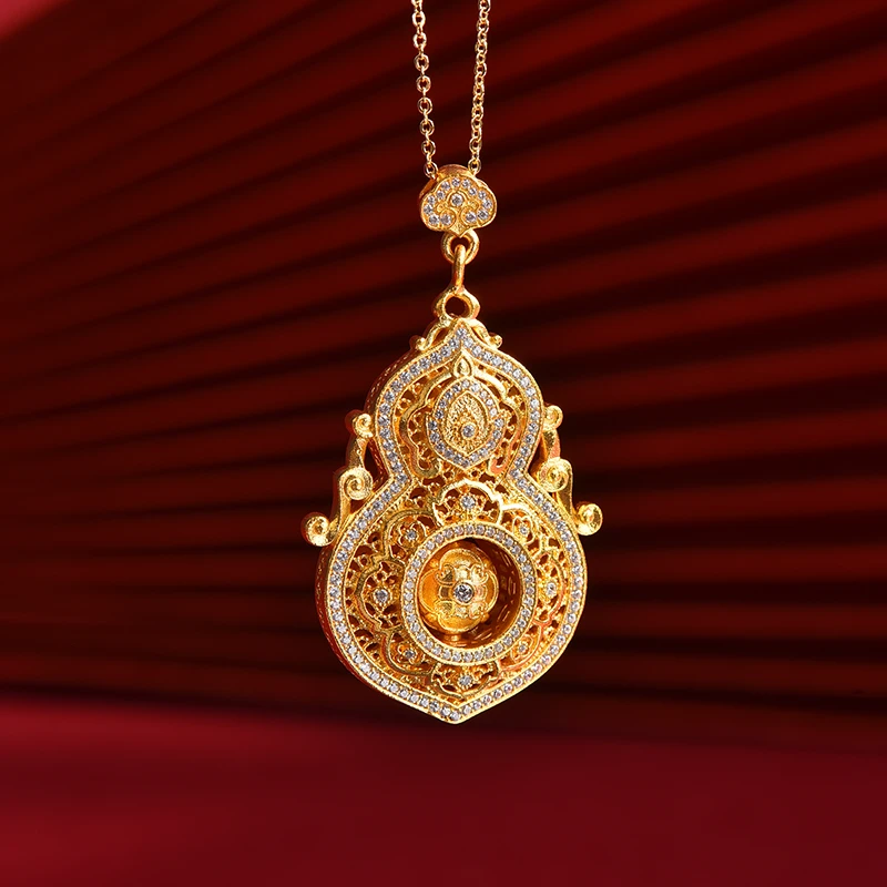 吊坠足银 四美葫芦经典气质百搭轻奢传承工艺不掉色