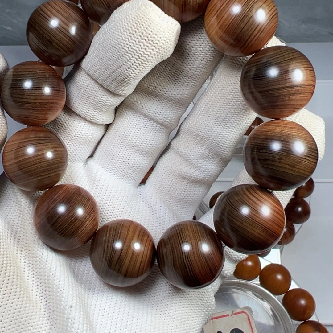 柏木手串/手链云南彩骨陈化崖柏手串