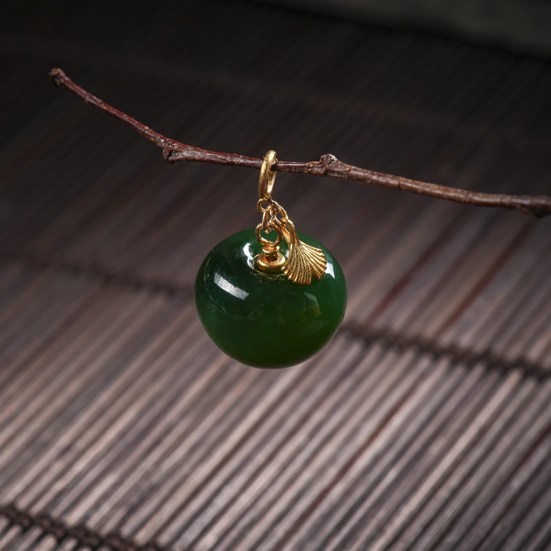 『博姐臻选』·平安丨和田玉18K金精品吊坠约15x12mm*D7362