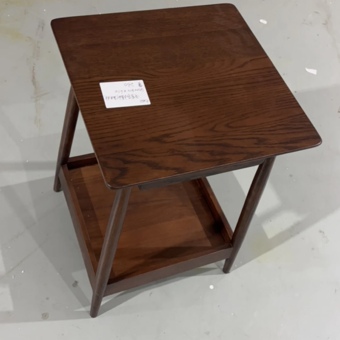 红橡木黑胡桃色边几