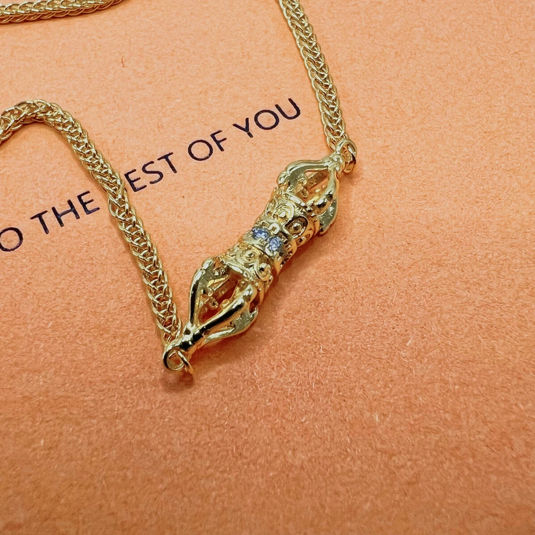 黄铜手链 新中式千金风日韩金色男女通用女拼色原创设计复古