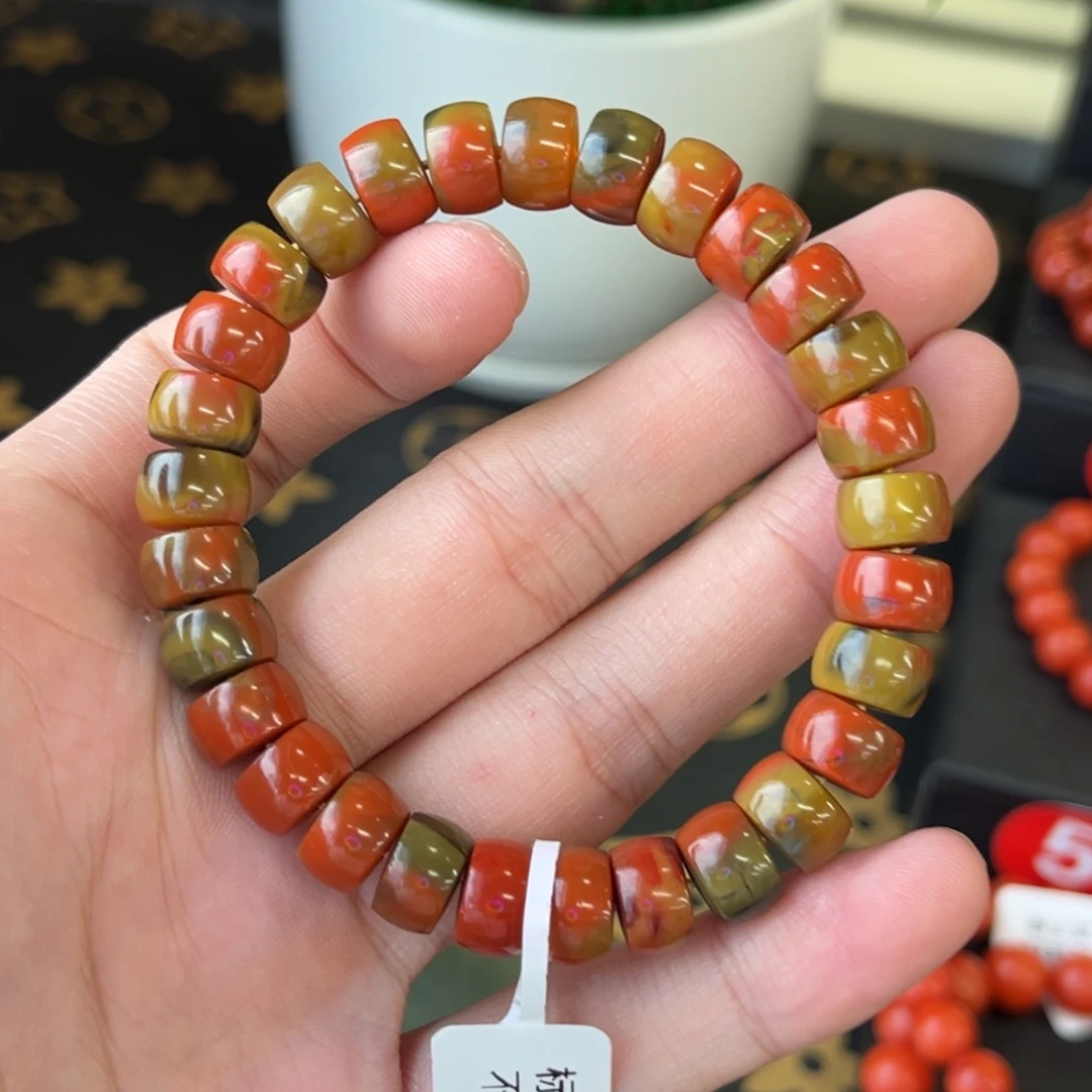 尔***9南红玛瑙未镶嵌手串大上包包浆直切手串9+
