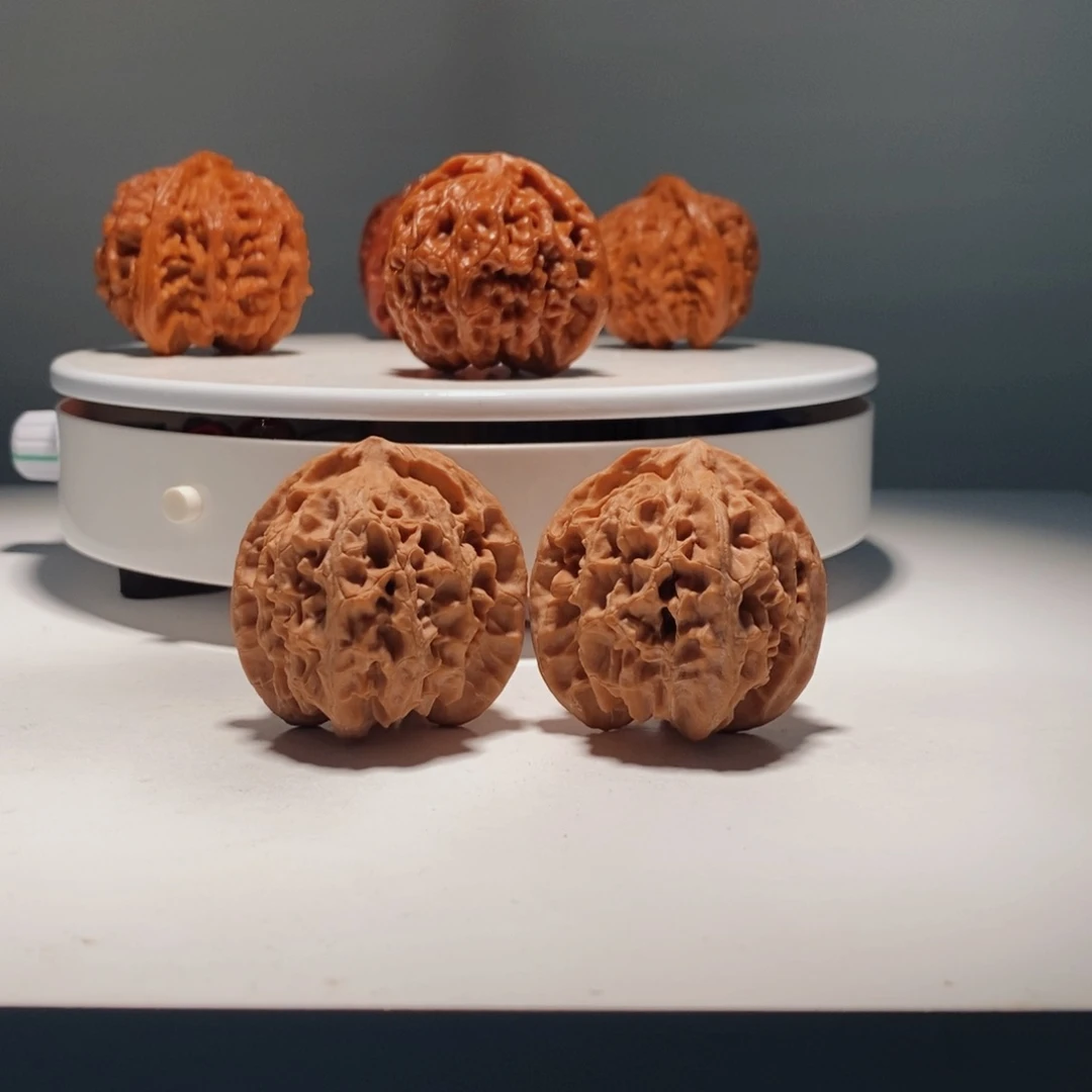 文玩核桃把件  840号-逸捻橙皮苹果园-40尺寸