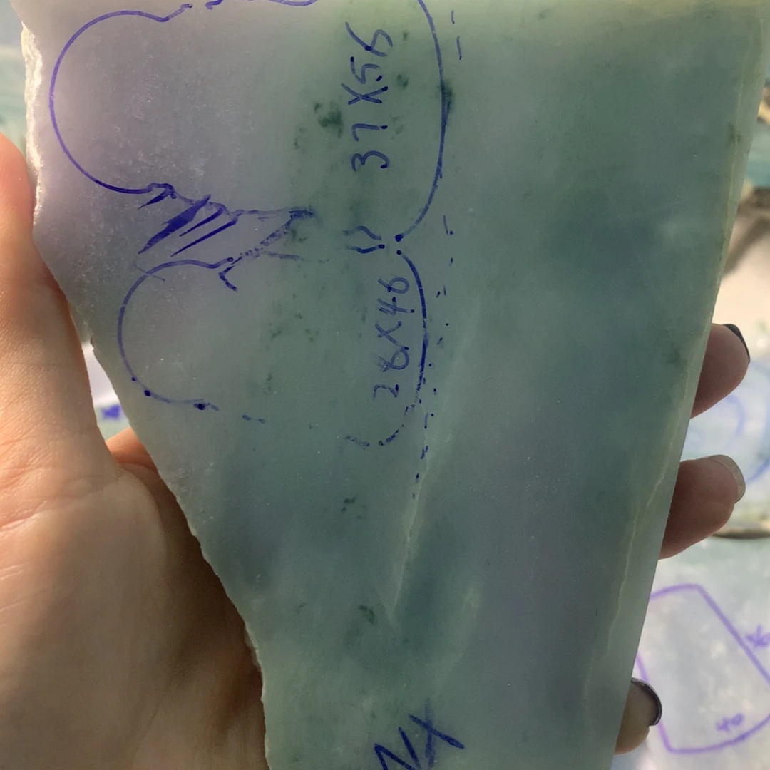 朋***朋定制翡翠未镶嵌翡翠手镯