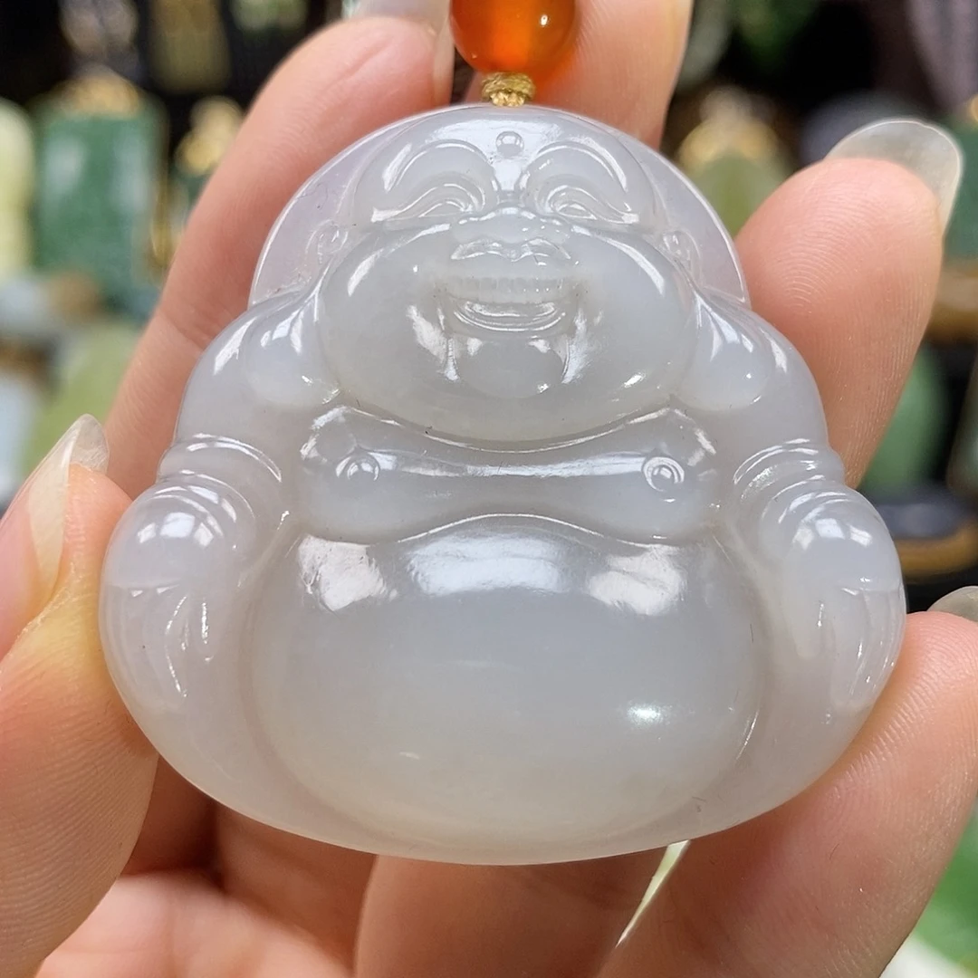 和田玉未镶嵌颈饰有瑕