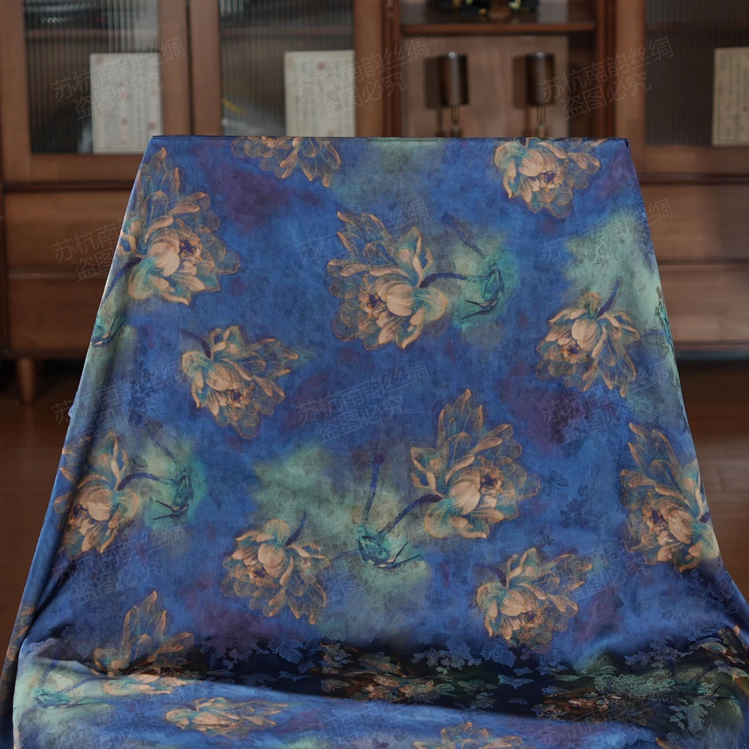 【D135-46 采和】140*140重缎老料香云高货重磅国风提花高端丝巾