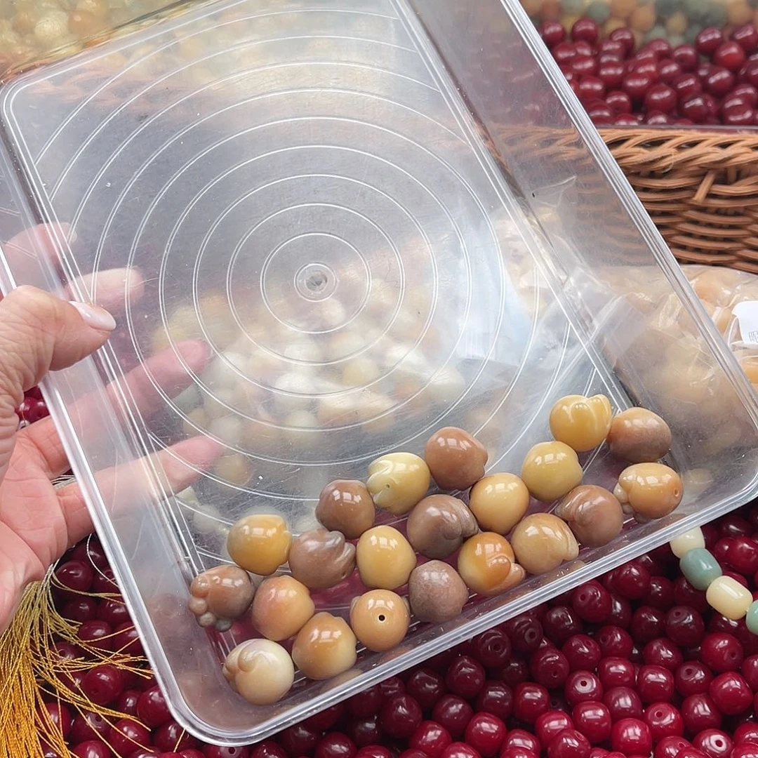 白玉菩提吊坠B/16mm/10+10颗微瑕