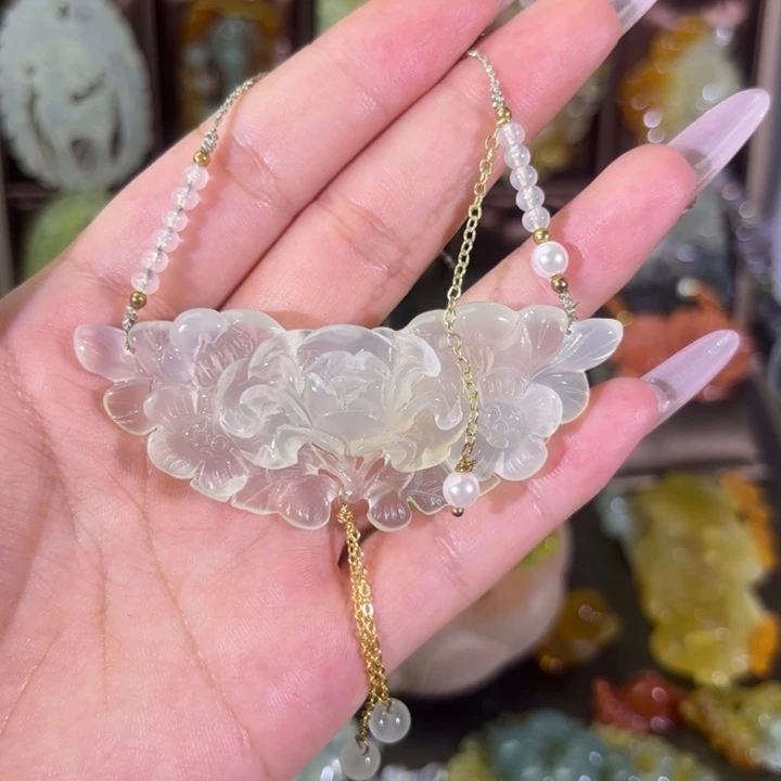 蛇纹石玉合金颈饰元***条