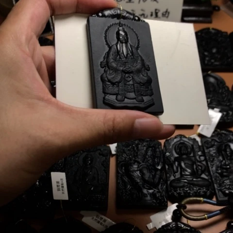 虫*天然缅甸a货钢琴黑挂件