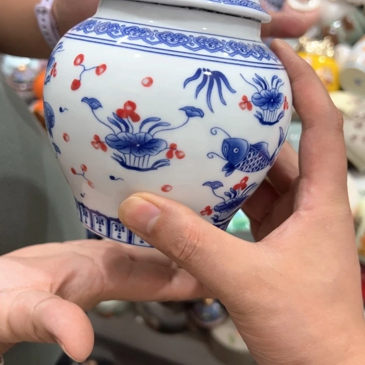 瑕疵福利品陶瓷茶叶罐介意勿拍