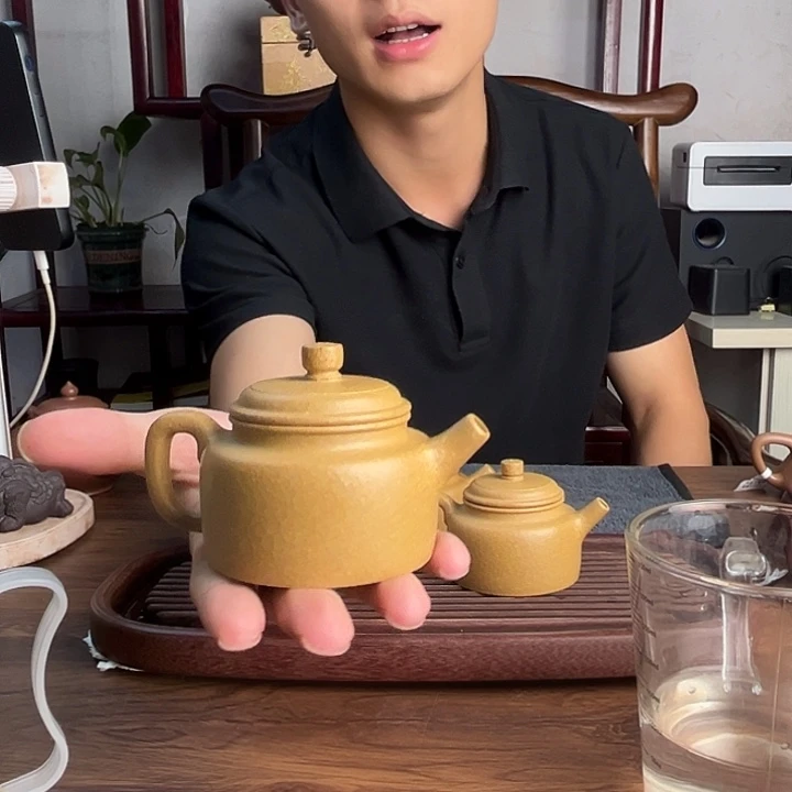 茶壶紫砂原矿黄金段小品德中