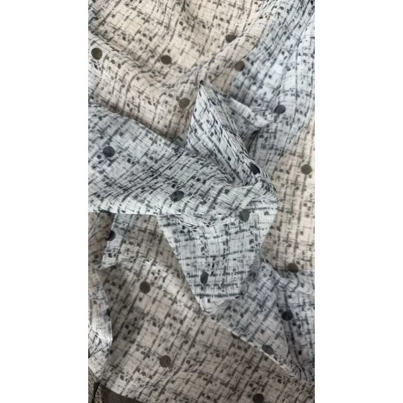 （944）高档女士披肩新款素雅百搭防晒优雅气质丝巾 布料