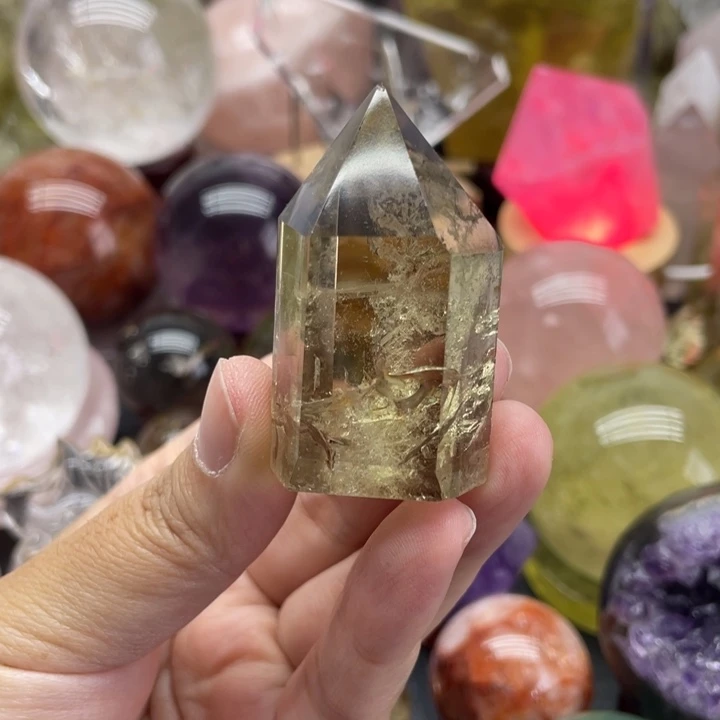 蓝***上水晶珠宝半成品未镶嵌55