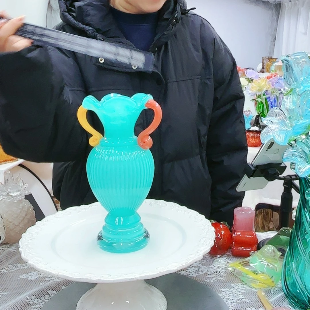 福利不退不换琉璃花瓶艺术品
