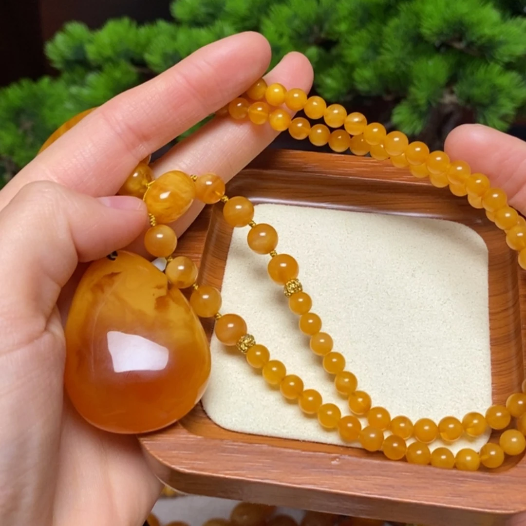 【闪购商品】蜜蜡颈饰未镶嵌定制项链