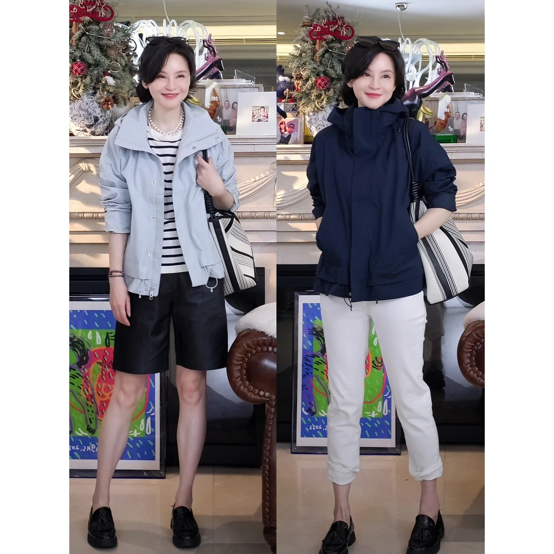 我是摩羯 都市轻行 东丽三防可拆卸帽子通勤百搭春户外冲锋外套