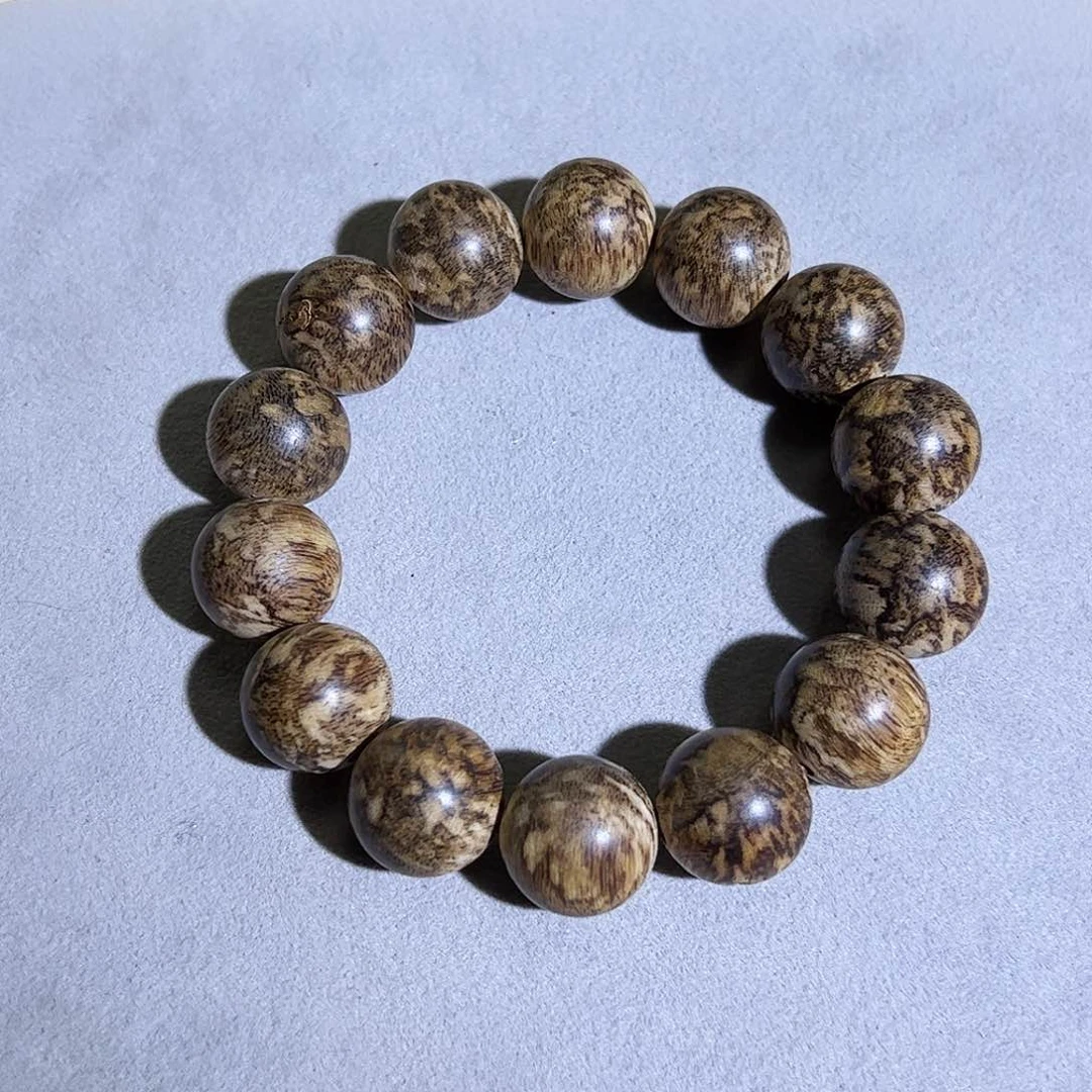 手串沉香天然都彭鹧鸪斑老料1.6单圈 花香蜜甜香