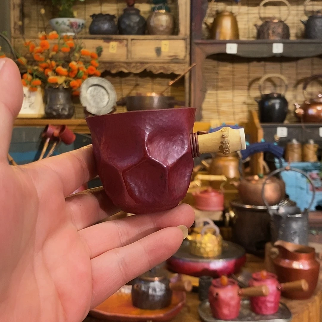 喜***梢今语择物紫铜小杯