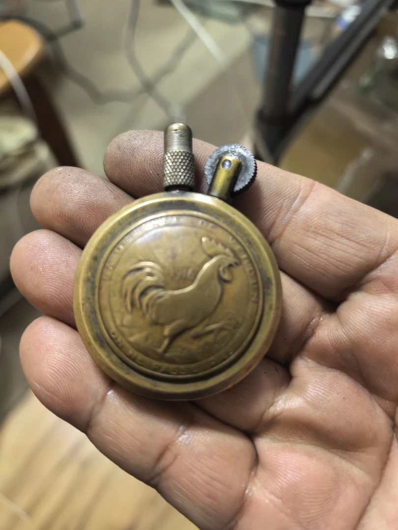 法国战豪打火机纯铜