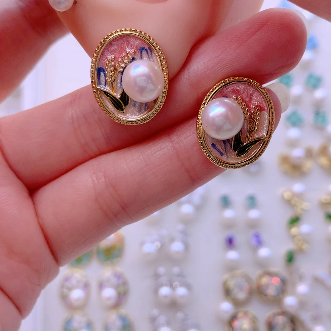 耳饰淡水珍珠合金