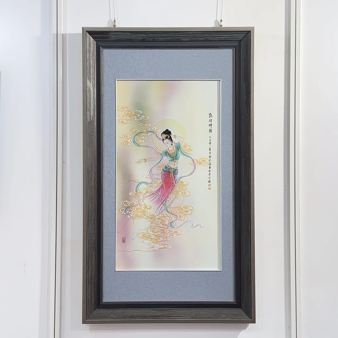 瓷片陶瓷作品，陶瓷手绘