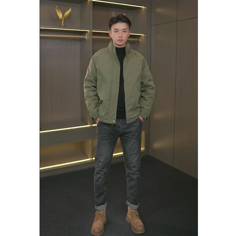 冬季男士美式羽绒服休闲加厚保暖宽松时尚百搭短款外套1118