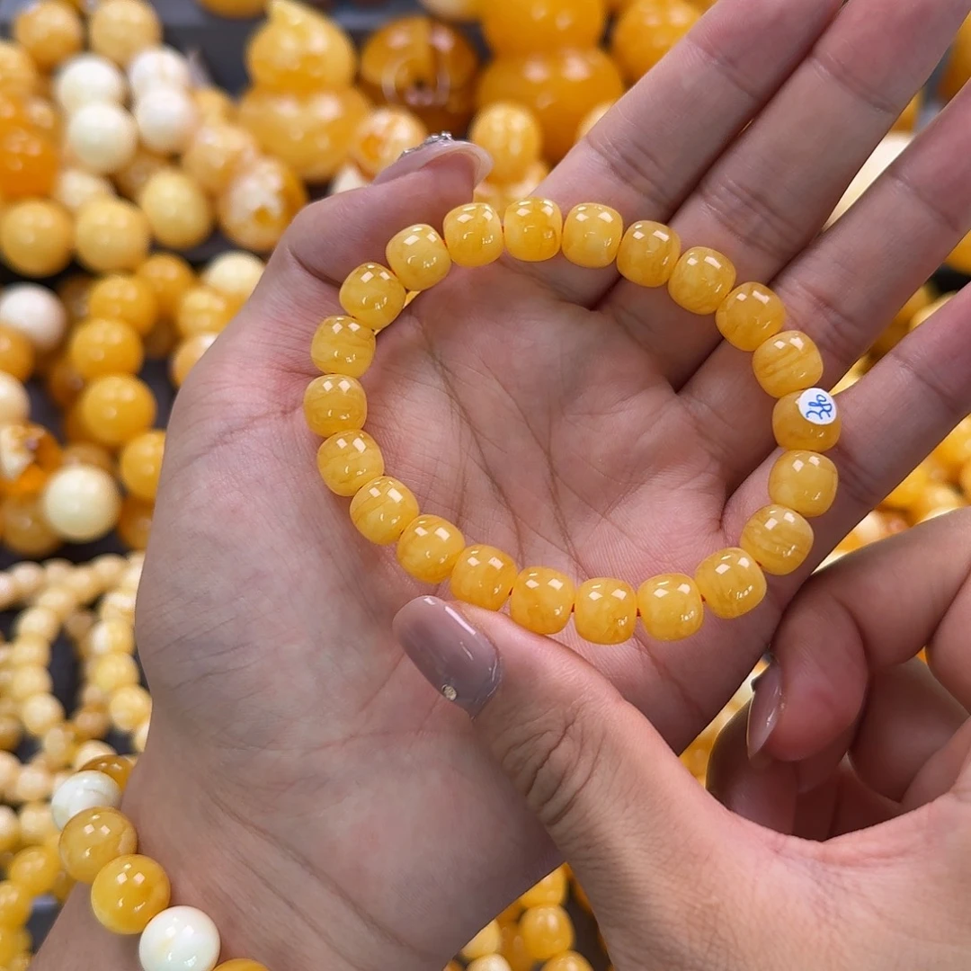 蜜蜡未镶嵌珠宝奇石同料10mm