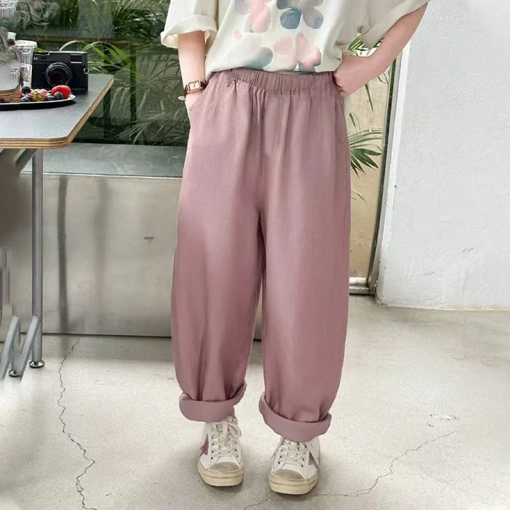 505004  儿童男女童休闲韩版时尚舒适纯色休闲裤