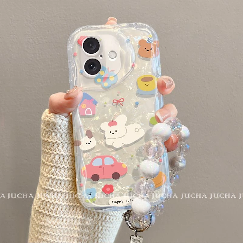 卡通小狗适用苹果16pro手机壳新款爆款VIVO女款OPPO小米15pro