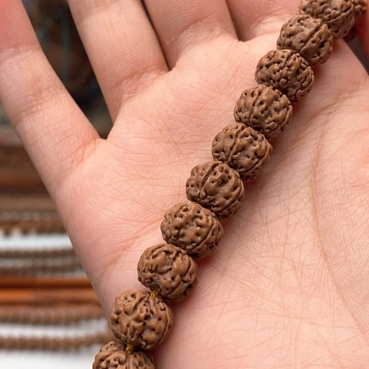 野***原金刚菩提吊坠凹底梅花108