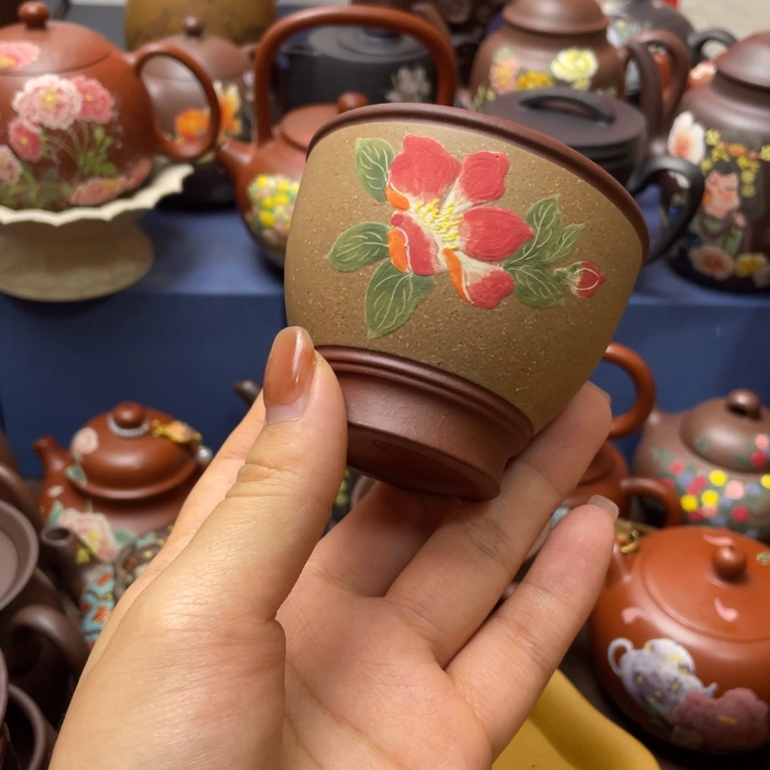 紫砂茶杯紫砂主人杯120cc