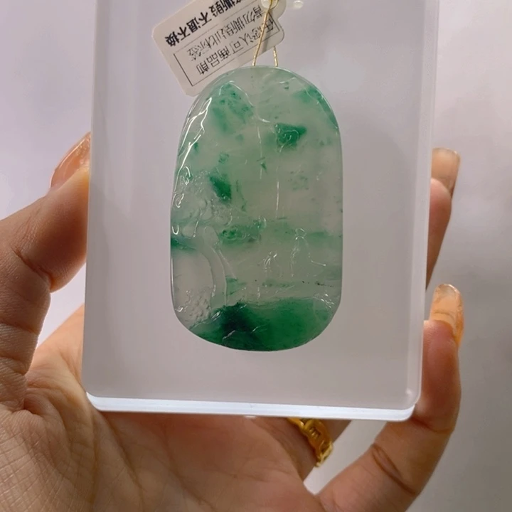 石英质玉未镶嵌吊坠(不含链)